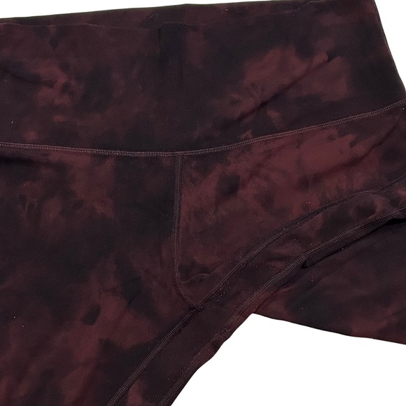 Lululemon Align Pant 28" Diamond Dye Cassis Black Leggings - Picture 4 of 5